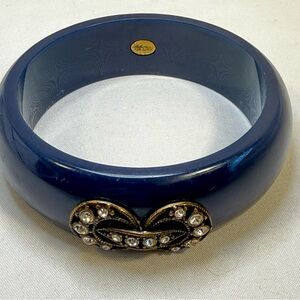 Lulu Frost for JCrew Resin and Crystal Bangle Navy